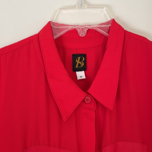 SALE 3 for $15 Red Button Down Dress - Picture 5 of 10